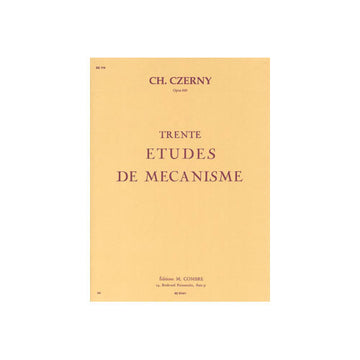 Czerny - Etudes De Mécanisme (3) OP849 - Piano