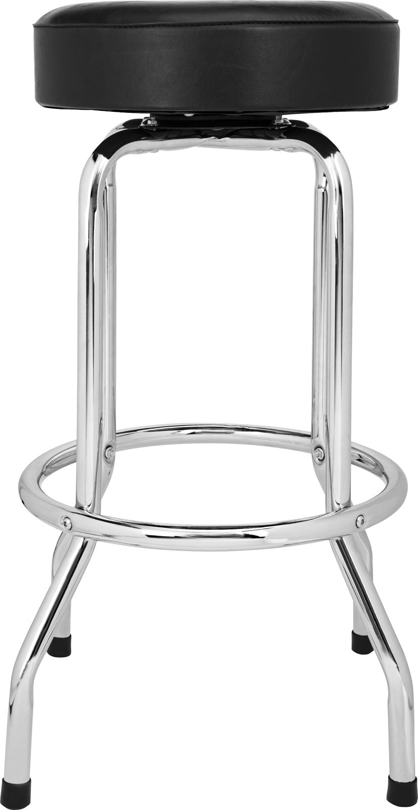 Sgabello da bar con logo Chevron Nero-cromo 30"