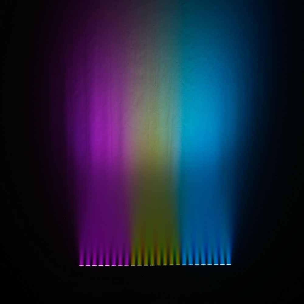 TRIBAR 400 IR - BARRA LED TRICOLORE (RGB) 24 X 3 W SCATOLA NERA CON TELECOMANDO A INFRAROSSI
