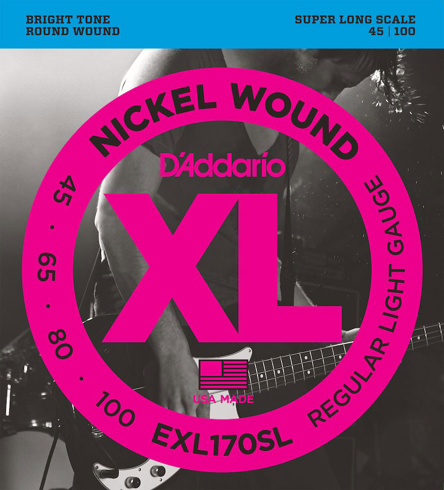 EXL170sl Avvolte in nickel scala extra lunga leggere 45-100