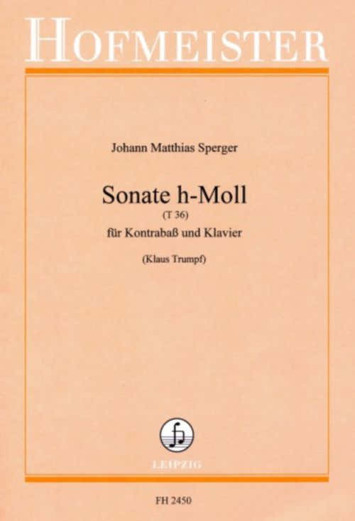 Sperger J.M. - Sonata in Si minore - Contrabbasso e pianoforte