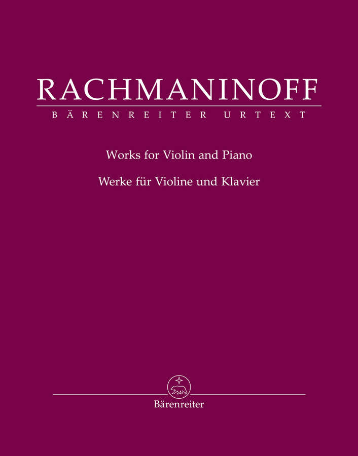 Rachmaninoff Sergei - Opere per violino e pianoforte