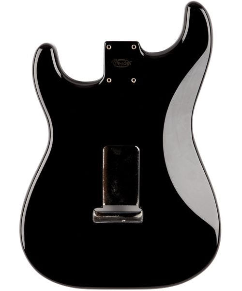 CLASSIC 60'S STRATOCASTER SSS ALDER BODY VINTAGE BRIDGE MOUNT, BLACK