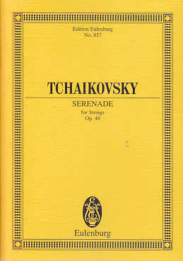 Tchaikovsky P. I. - Sérénade Pour Cordes En Do Maj. Op. 48 - Partitura tascabile