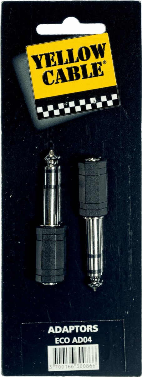 AD04 Adattatore Jack Maschio Stereo Jack Femmina 3.5 MM - Confezione da 2
