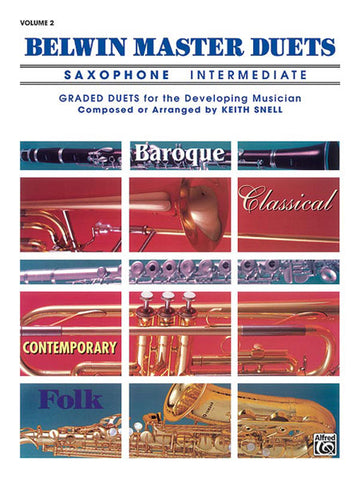 Snell Keith - Belwin Master Duets Sassofono Intermedio II - Ensemble di sassofoni