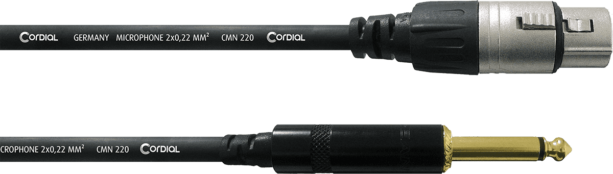 Cavo Audio XLR Femmina/jack Mono 10 M