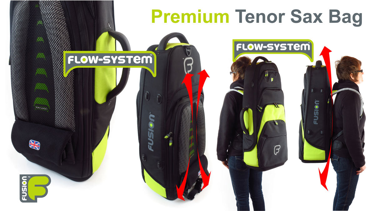 Custodia Premium Nera/Verde per Sassofono Tenore