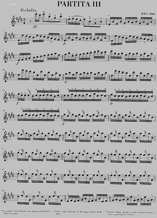 Bach J.S. - Sonate e partite BWV 1001-1006 per violino solo (versione trascritta e annotata)