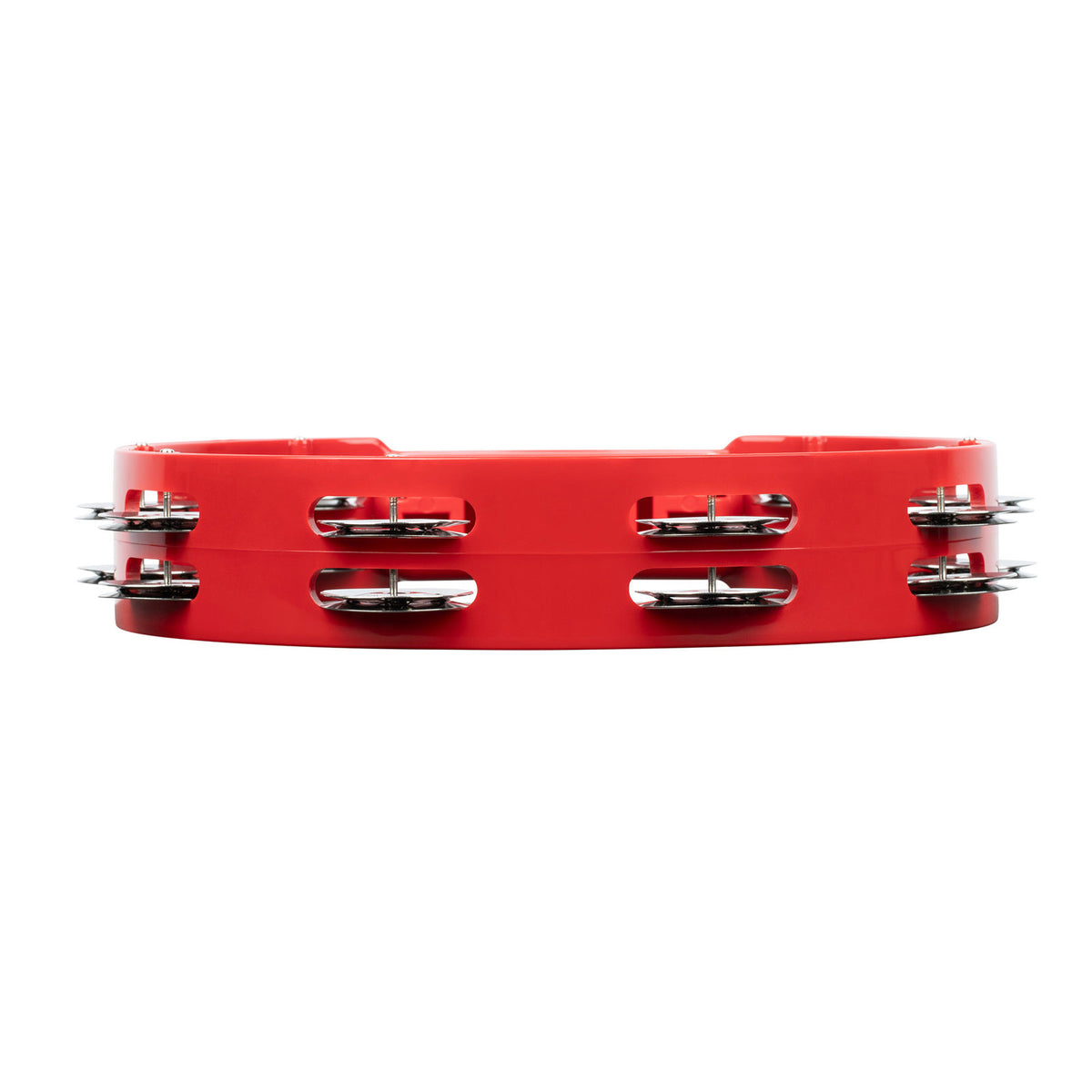 HTT10R - Tamburello ABS Rosso 25CM 1 Fila di Piattini