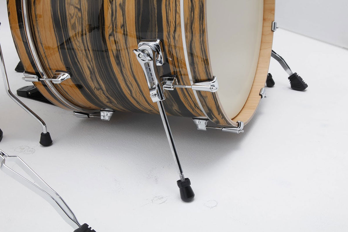 SUPERSTAR CLASSIC STAGE 22 DRUM KIT NATURAL EBONY TIGER WRAP