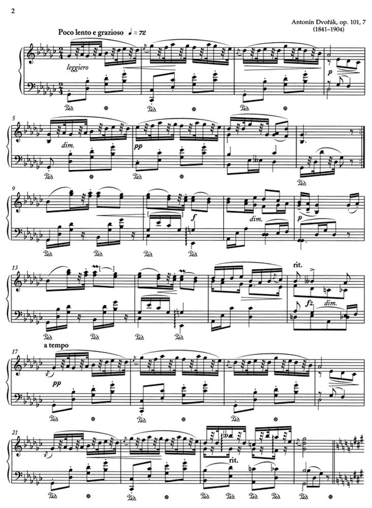 Dvorak Onin - Humoresque Sol bemolle maggiore Sol bemolle maggiore Op. 101,7 - Pianoforte
