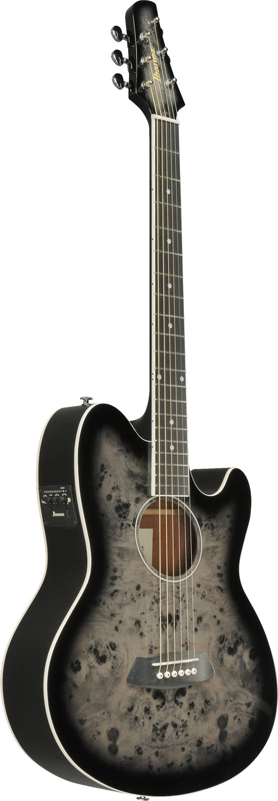 TCY10PABKB Talman Burst nero su marrone trasparente