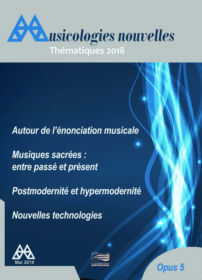 Rivista - Musicologies Nouvelles - Tematiche 2018