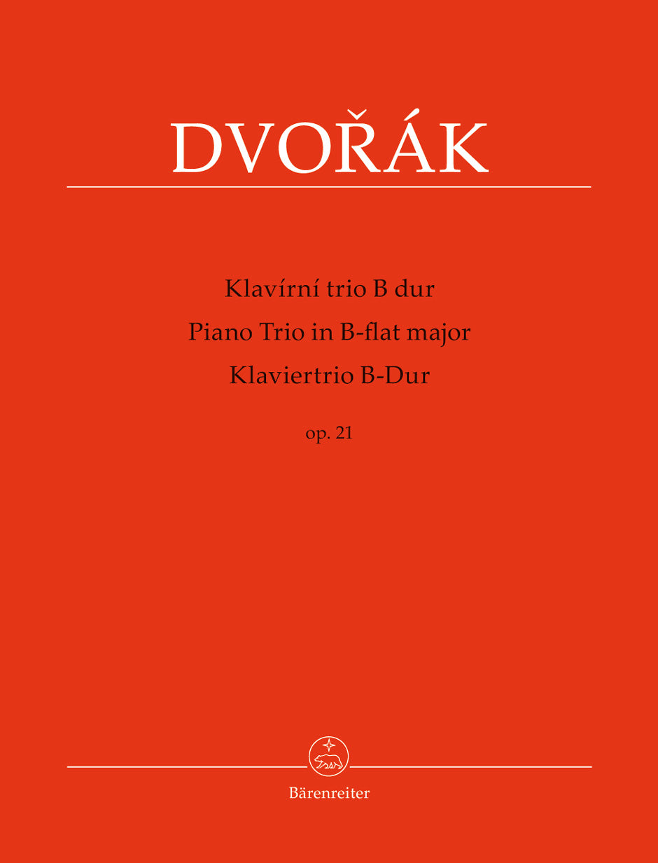 DVORAK A. - PIANO TRIO B-FLAT MAJOR OP.21