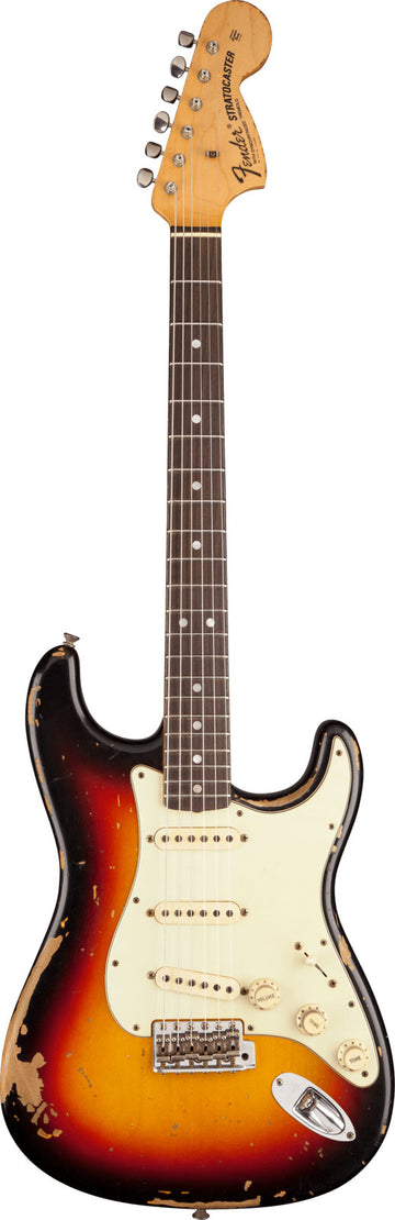 Stratocaster Michael Landau '68 Relic Sunburst a 3 Colori Sbiancato Artista Signature 2025