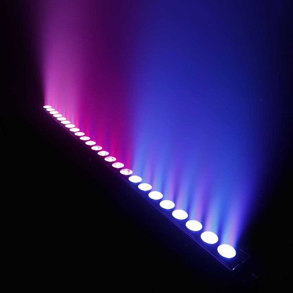 TRIBAR 400 IR - BARRA LED TRICOLORE (RGB) 24 X 3 W SCATOLA NERA CON TELECOMANDO A INFRAROSSI