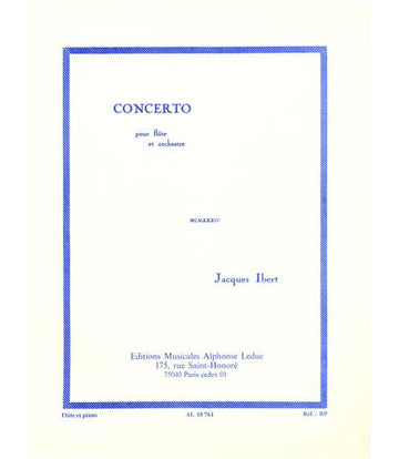 Ibert Jacques - Concerto Pour Flute