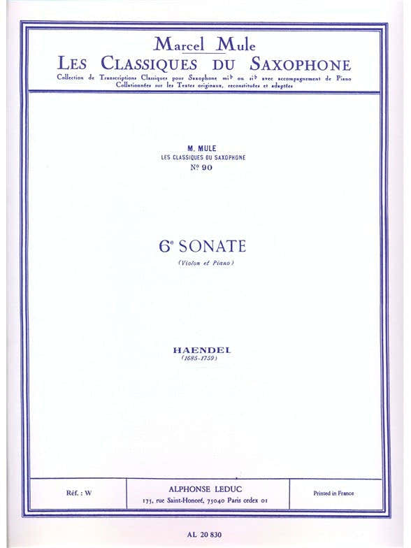 Sonata n. 6 (sassofono/pianoforte)