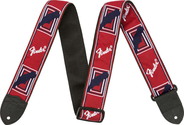 2" Tracolla con monogramma Rossa/Bianca/Blu