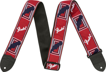 2" Tracolla con monogramma Rossa/Bianca/Blu