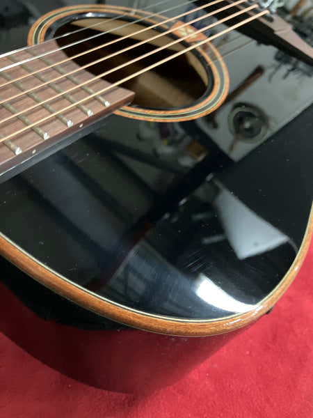 Tramontane T118DCE-BLK Dreadnought Cutaway Elettro Nera - Stock B