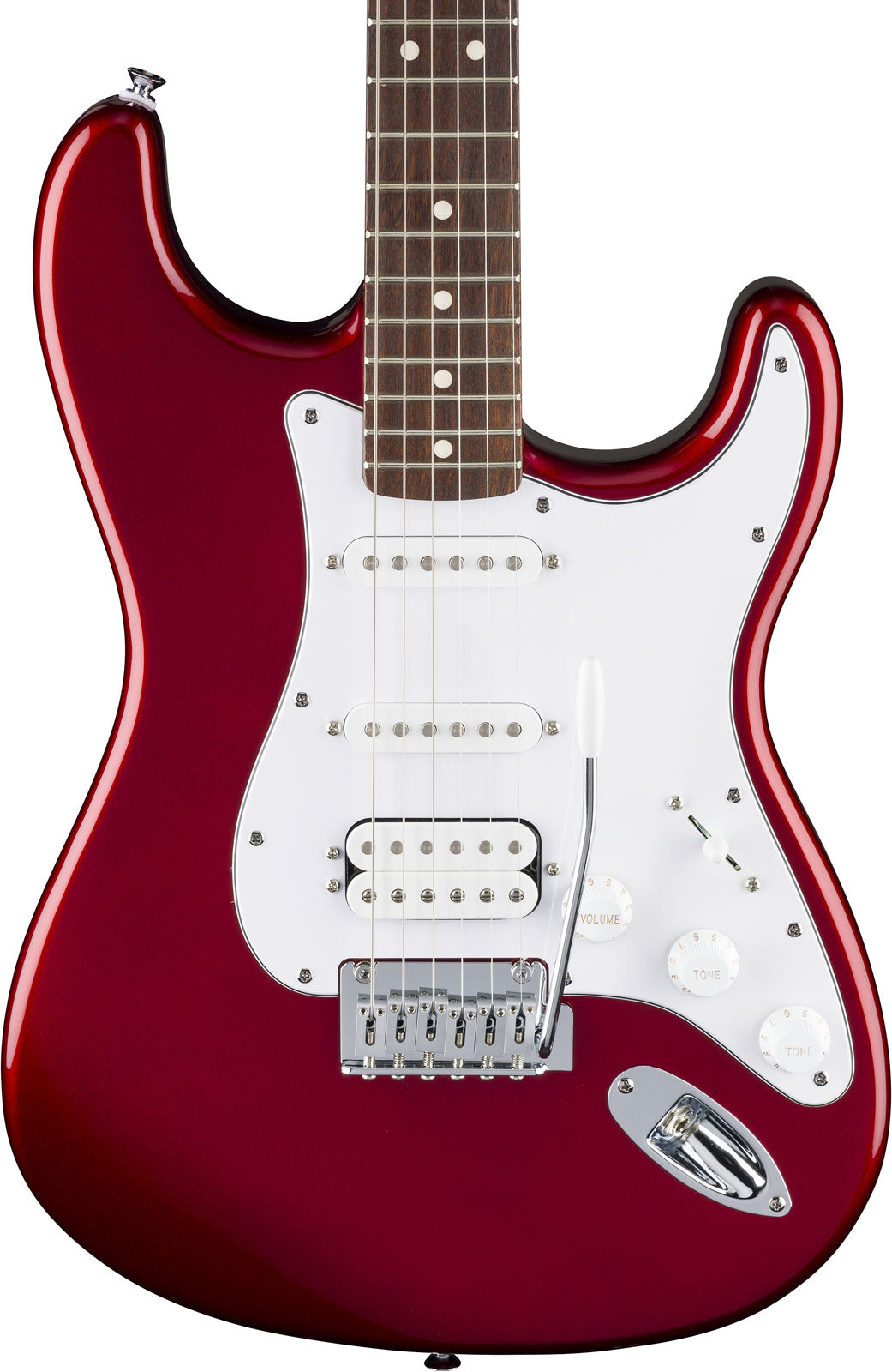Standard Stratocaster HSS LRL Battipenna Bianco Candy Cola