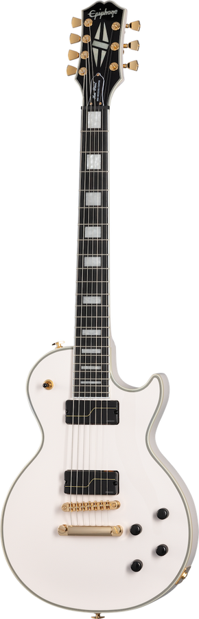 Les Paul Custom Origines 7 Signature Matt Heafy Bianco osso Ibg