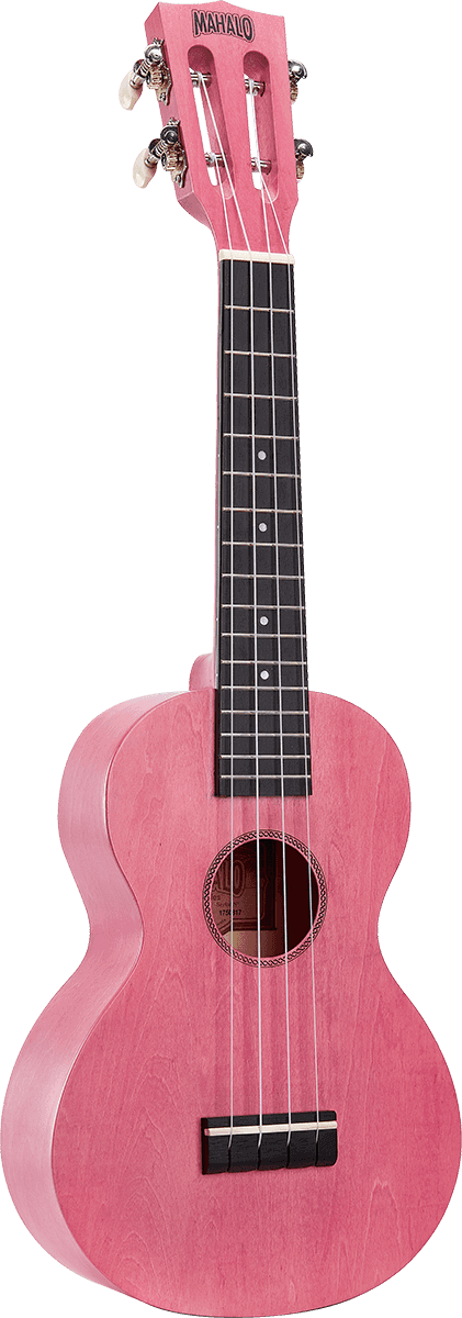 Ukulele Island Concert Coral Pink + Custodia