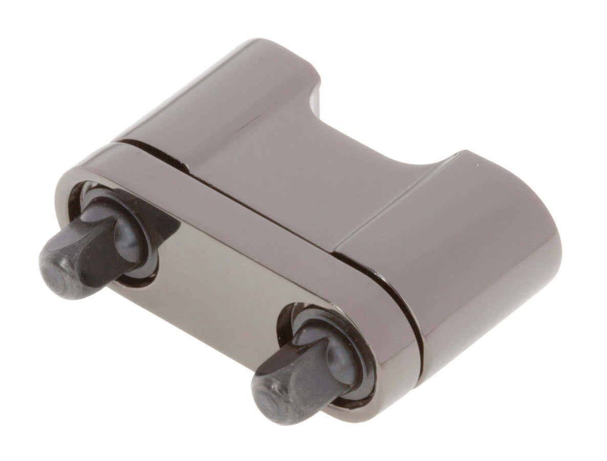 STOB4-BK Contropiastra pressofusa "deluxe" per cordiera del rullante Nero 25mm