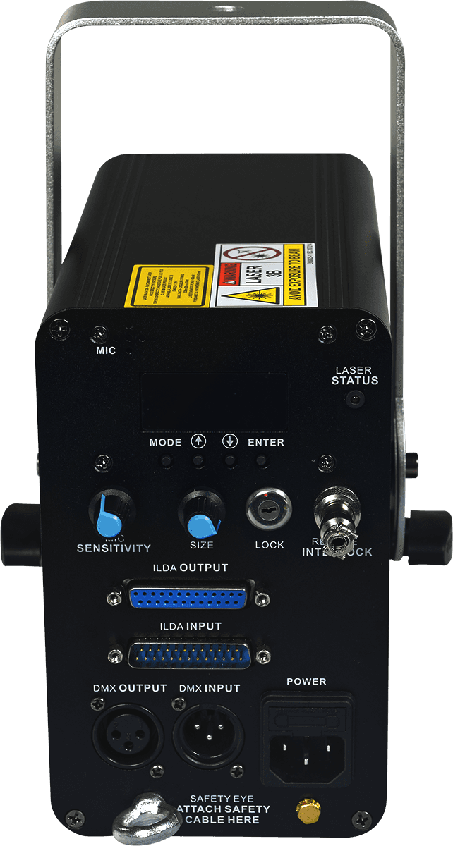 SPECTRUM 500 RGB - LASER POLICROMO VERDE ROSSO BLU