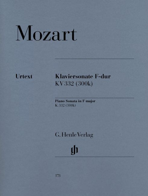 Mozart W.a. - Piano Sonata F Major K. 332 (300K)