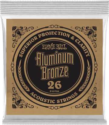 .026 ALUMINUM BRONZE WOUND ACOUSTIC GUITAR STRINGS