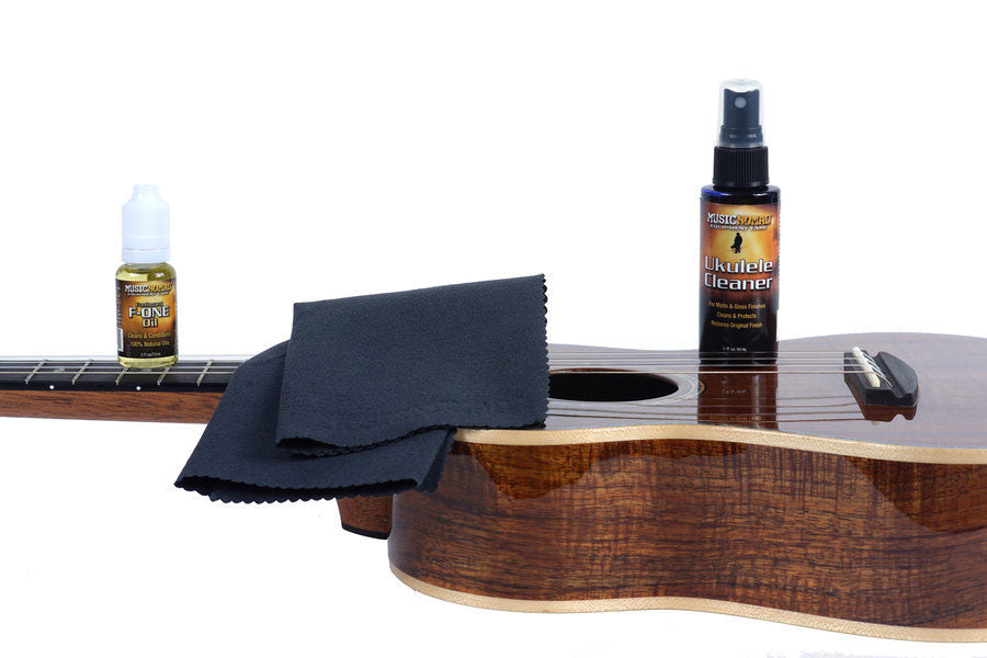 MN142 Kit di Pulizia Ukulele Detergente F-one e Panno in Microfibra