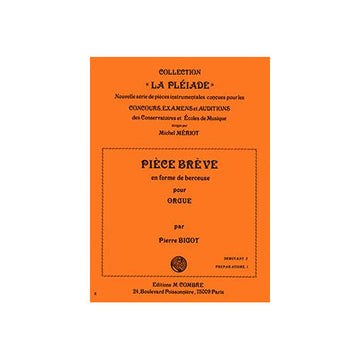 Bigot - Pièce Brève En Forme Berceuse - Organo