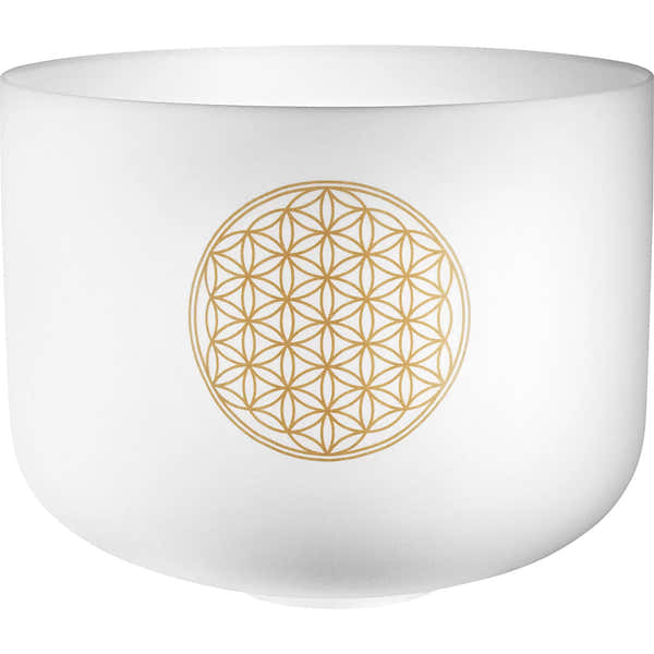 Sonic Energy 16" Flower of Life Crystal Singing Bowl 128 Hz / C3