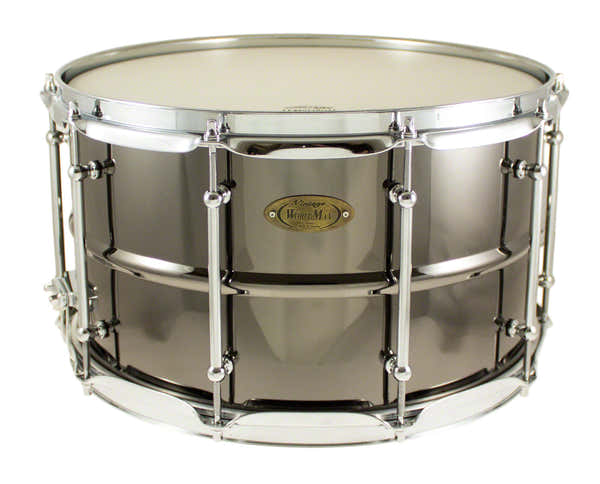 Worldmax BK-8014SH - BLACK DAWG 14" X 8" SNARE DRUM - BRASS SHELL