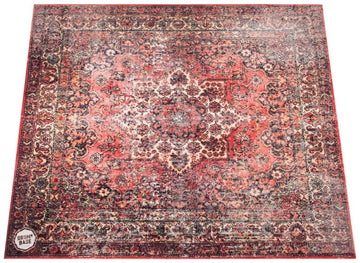 Sospensione Libera e Riduzione del Rumore d'Impatto di 27dB - Tappeto per Batteria 1.50 x 1.30m - Persian Worn Red