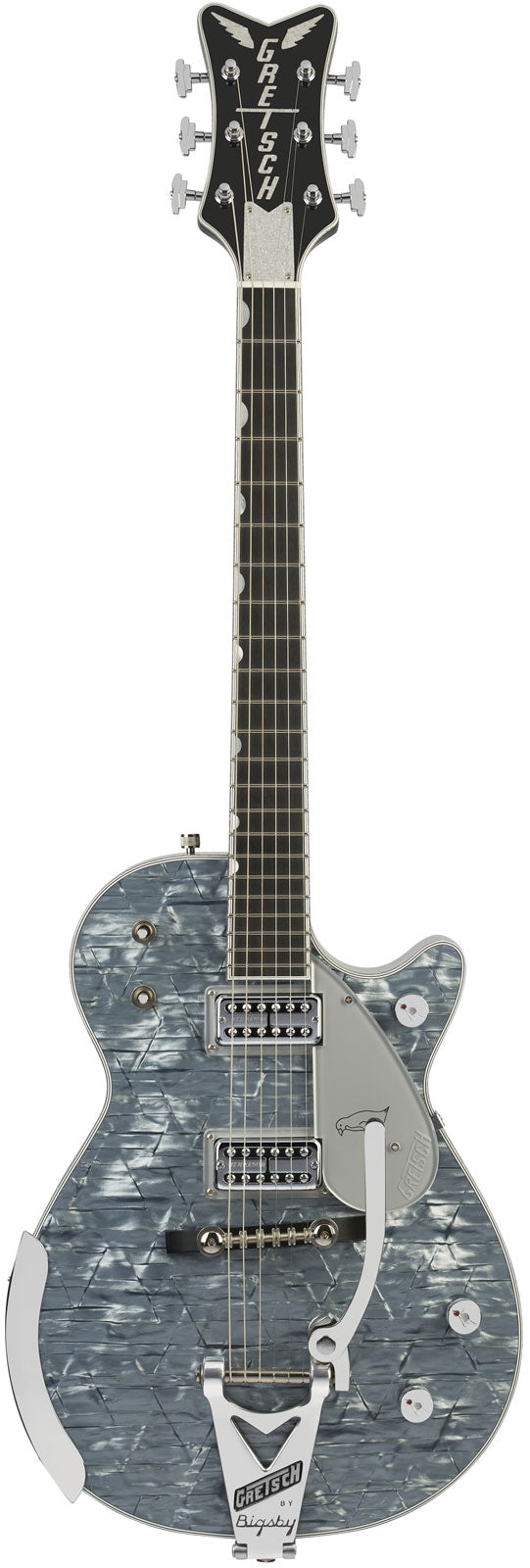 G6134T-58 LTD Penguin String-Thru Bigsby Ebo Azzurro perlato