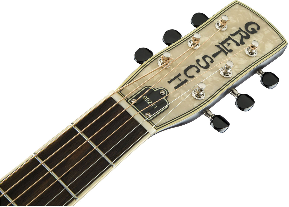 G9240 Alligator Resonator con manico rotondo e cono biscuit, sunburst a 2 colori
