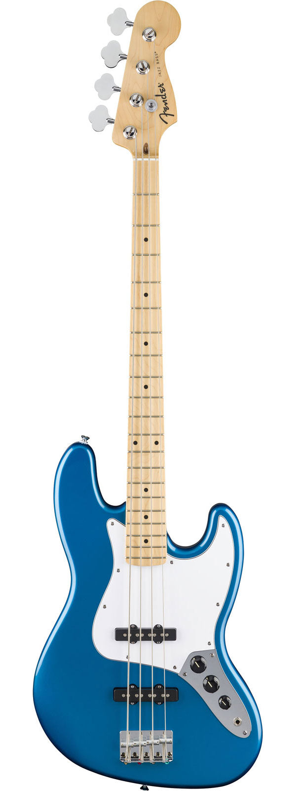 Standard Jazz Bass MN battipenna bianca Aqua Marine Metallic
