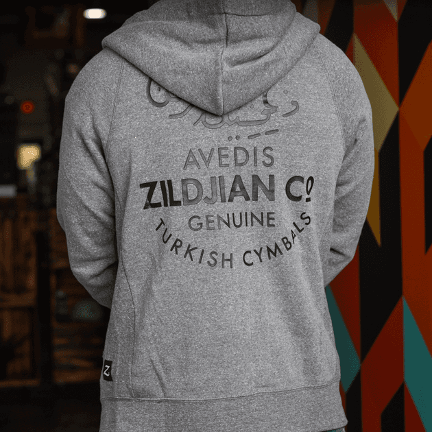 "S" Giacca Con Cappuccio Zildjian Grigia