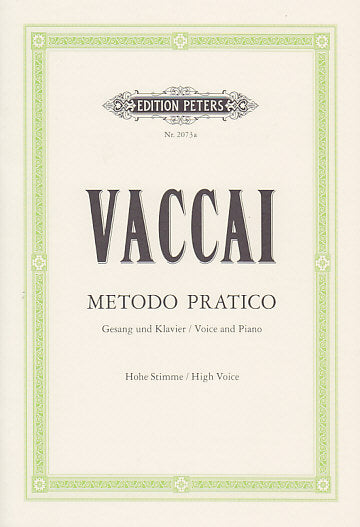 Vaccai - Metodo pratico (voce acuta)