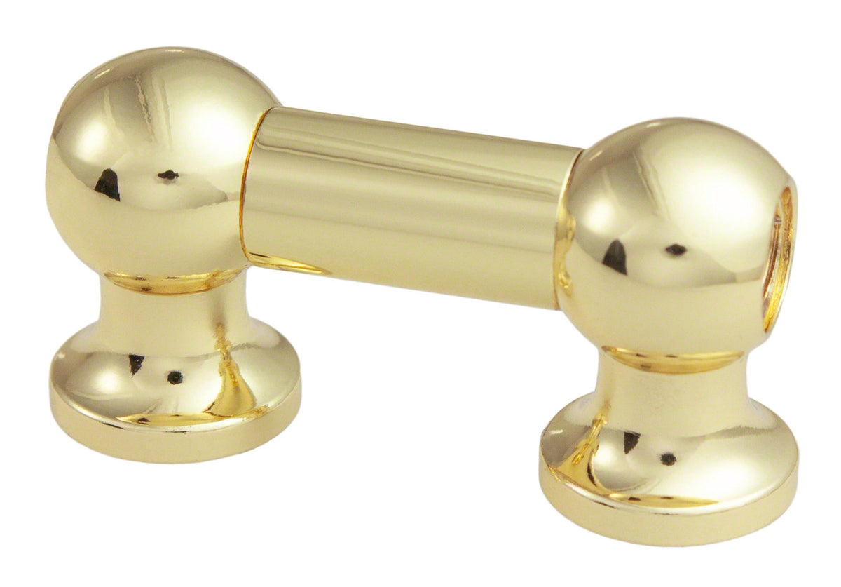 TL12D25-BR Blocchetto Tubo 25mm Dorato Doppio Tirante (X1)
