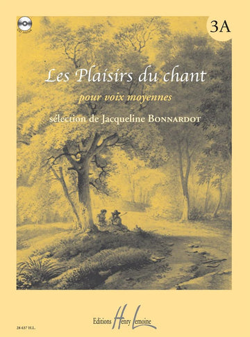 Bonnardot Jacqueline - Les Plaisirs Du Ch Vol.3A + Cd - Voix Moyenne Piano