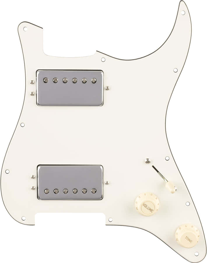 Battipenna Strat precablato Quadra Tap HH Pergamena 11 fori PG