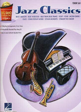 BIG BAND PLAY ALONG VOL.4 JAZZ CLASSICS + CD - SAXOFONO TENORE