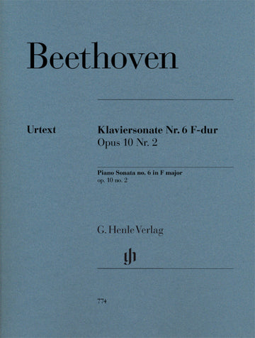 Beethoven L.V. - Sonata per pianoforte n. 6 in Fa maggiore Op.10 No.2