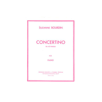 Bourdin - Concertino En Ré Mineur - Piano