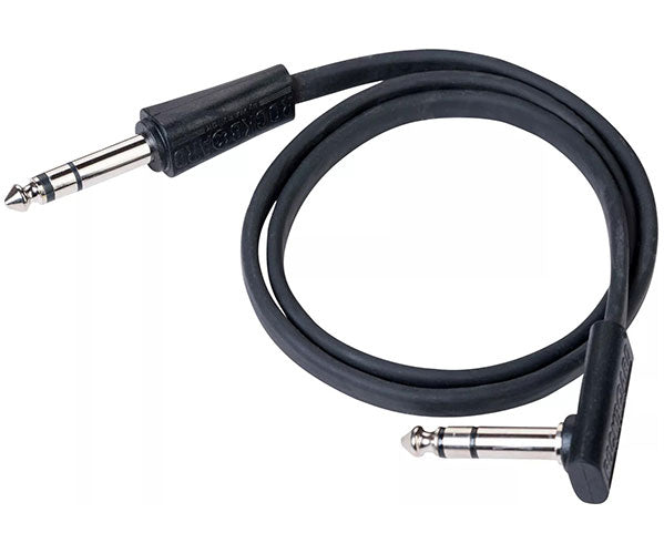 Flat Trs Cable 60 Cm Straight/Angled - Black